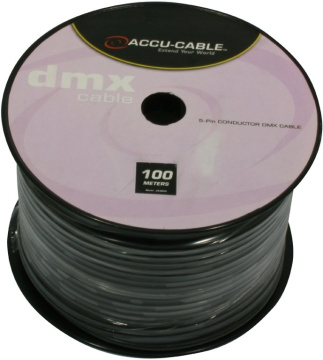 Accu Cable AC-DMX5/100R DMX kabel na cívce 100m