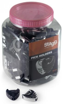 Stagg PHB-100 BK/CR zásobník na trsátka, balení 100 ks
