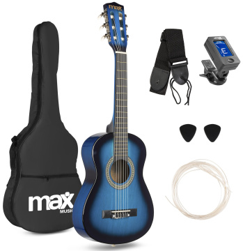 Max SoloArt Junior 1/4 Classic guitar pack blue