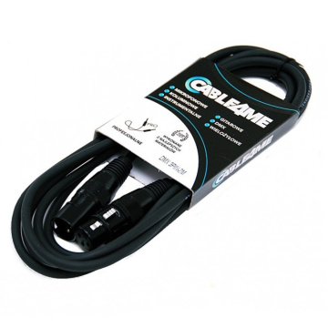 CABLE4ME DMX 3pin kabel pro osvětlení 3m