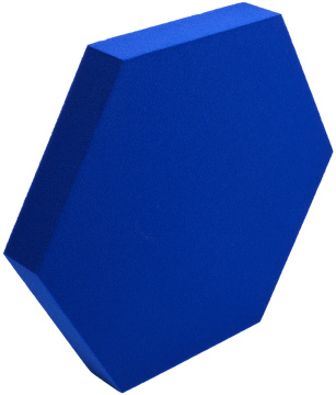 Pyramid Hexagon Dark Blue
