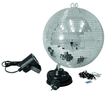 Eurolite Set LED zrcadlová koule 30 cm, 6000K