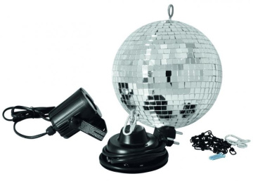 Eurolite set LED zrcadlová koule 20 cm, 6000K