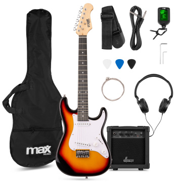 Max GigKit Junior 3/4 Electric guitar pack sunburst