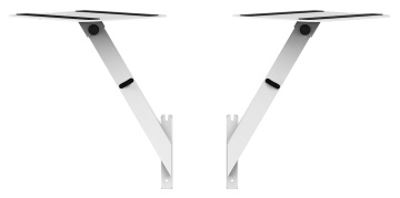 Humpter CUBE Side Shelves 45 White