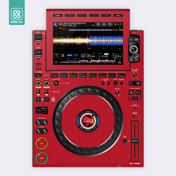 Doto Design Skin CDJ-3000X FULL COLORS Aurora Red