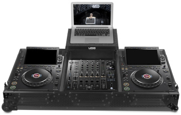 UDG Ultimate Flight Case Set AlphaTheta CDJ-3000X/Pioneer DJ DJM-A9 Blk Plus (L&W)