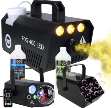 LIGHT4ME GIG SET 2 výrobník mlhy 400W LED kapalina