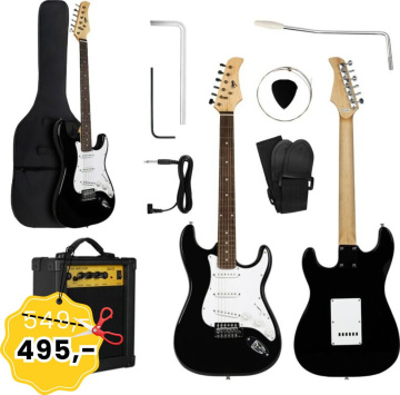 V-TONE ESST39 BK elektrická kytara 4/4 stratocast