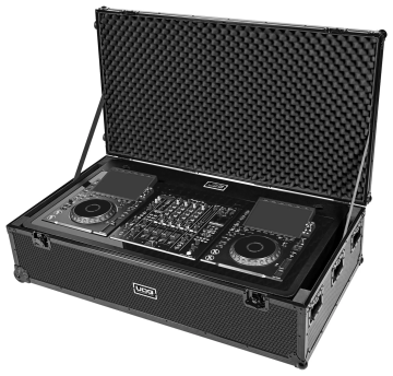 UDG Ultimate DJ Podium Workstation Flight Case Black Plus (Wheels)