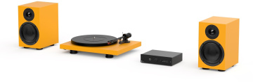 Pro-Ject Colourful Audio System - Stylový All-in-one Hi-Fi systém s gramofonem, Satin Yellow