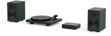 Pro-Ject Colourful Audio System - Stylový All-in-one Hi-Fi systém s gramofonem, Satin Green
