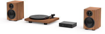 Pro-Ject Colourful Audio System - Stylový All-in-one Hi-Fi systém s gramofonem, Satin Walnut