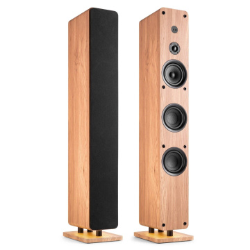 Audizio Arco aktivní set reproduktorů s DAB rádiem - HiFi reproduktory s Bluetooth - 320 W - Dřevo