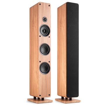 Audizio Arco HiFi set - Stereo set s pasivním a aktivním reproduktorem - 320W - Vzhled dřeva