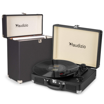 Audizio RP114BK gramofon s kufříkem na desky - Gramofon s reproduktory a PC software - Černý