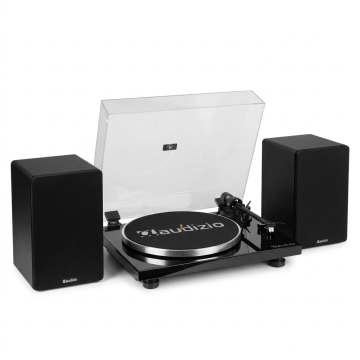Audizio Toledo prémiový gramofon HiFi set se 2 regálovými reproduktory - Bluetooth - 80W