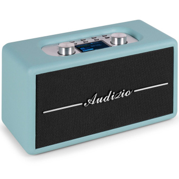 Audizio Audizio Tune60 Retro reproduktor - Bluetooth reproduktor - Bezdrátový reproduktor s dálkovým ovládáním - Modrá