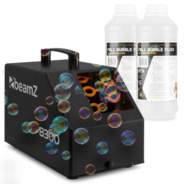 BeamZ B300 Set výrobníku bublin s náplní 2L