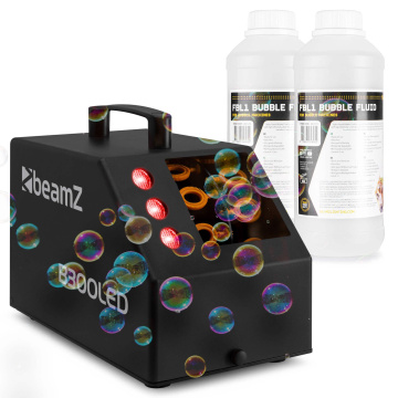 BeamZ B300LED Set výrobníku bublin s náplní 2L
