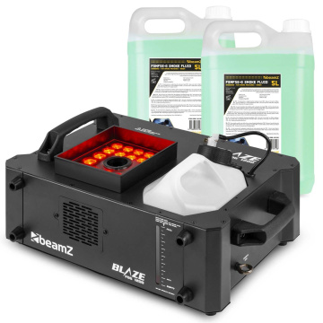 BeamZ BLAZE1200 Set se standardní náplní 10L