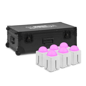BeamZ Professional KUBE20WH Uplight Set 6ks v přepravním kufru