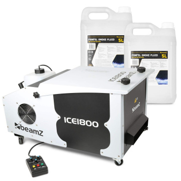 BeamZ ICE1800 Set s náplní pro nízkou mlhu 10L
