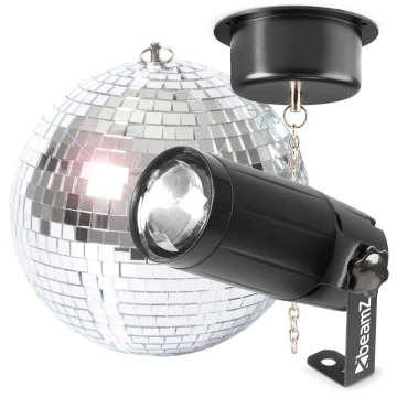 BeamZ MB20 Set disco koule s motorkem a reflektorem