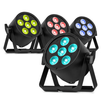 BeamZ Professional set 4 BAC322 LED Par reflektorů - Pro Par reflektor s RGBALC LED - 6x 10W