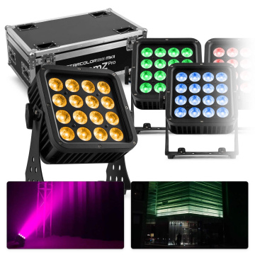BeamZ Professional set 8x StarColor135 v transportním kufru - IP65 voděodolný reflektor s 16x 8W RGBA LED