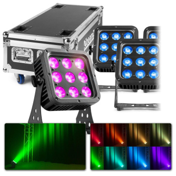 BeamZ Professional StarColor72, sada 8 kusů v transportním kufru FL72