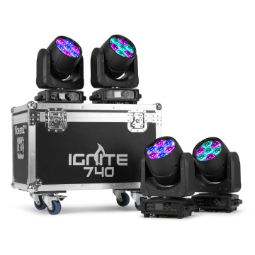 BeamZ Professional IGNITE740 Set 4ks v přepravním kufru