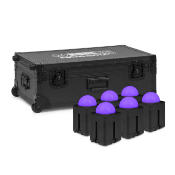 BeamZ Professional KUBE20BK Uplight Set 6ks v přepravním kufru