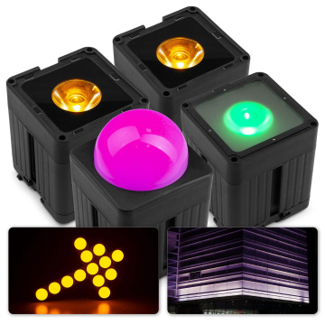 BeamZ Professional KUBE20BK Uplight Set 4ks