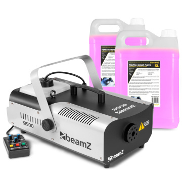 BeamZ S1500 výrobník kouře s 10 litry kapaliny do mlhy - S dálkovým ovládáním - 1500W