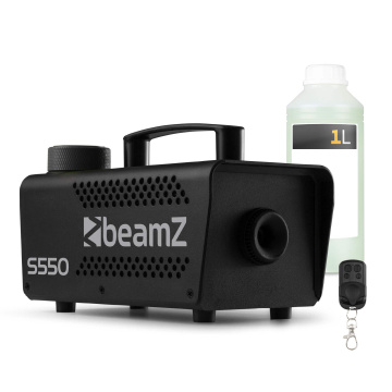 BeamZ S550 výrobník kouře s 1 litrem kapaliny do mlhy - Party výrobník kouře s dálkovým ovládáním - 550W
