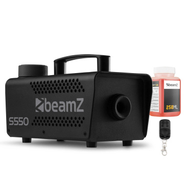 BeamZ BeamZ S550 výrobník mlhy s 250ml náplní - Party výrobník mlhy s dálkovým ovládáním - 550W