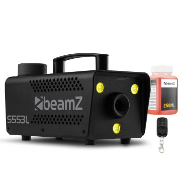 BeamZ BeamZ S553L Výrobník mlhy s LED - Set s 250ml tekutiny - 3 RGB LED - 550W