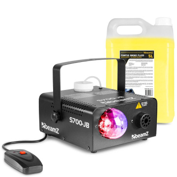 BeamZ S700-JB výrobník mlhy se světelným efektem Jelly Ball - Včetně 5 litrů náplně do mlhy - 700W
