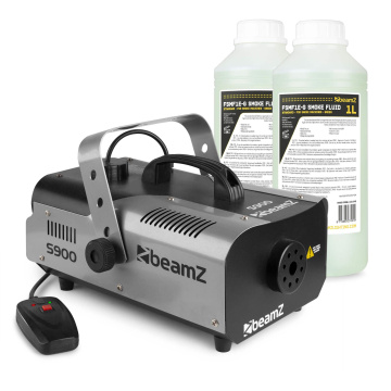 BeamZ Výrobník mlhy S900 s 2 litry kapaliny do mlhy a dálkovým ovládáním - 900W