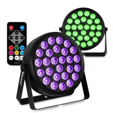 BeamZ set 2 BCC260 LED PAR - PAR reflektor s 27x 6W LED - Blacklight s dálkovým ovládáním