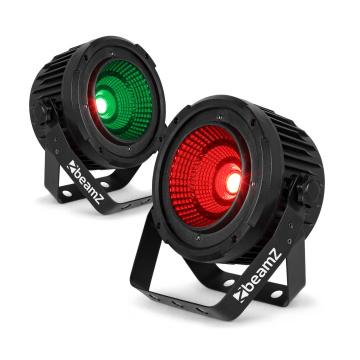BeamZ set 2 kompaktních LED Par reflektorů COB50 - Spot s 50W COB LED