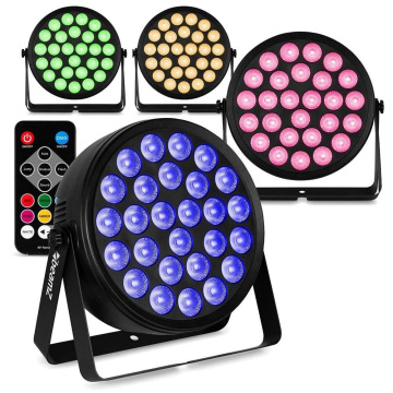 BeamZ sada 4 BCC240 LED PAR - PAR reflektor s 27x 4W LED - RGBW - Včetně dálkového ovládání