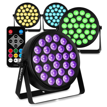 BeamZ sada 4 BCC260 LED PAR - PAR reflektor s 27x 6W LED - Blacklight s dálkovým ovládáním
