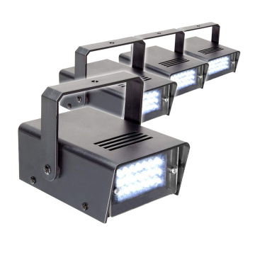 BeamZ sada 4 stroboskopů BMS24LED - bílá s 24 LED