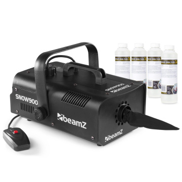 BeamZ SNOW900 sněžný stroj s koncentrátem pro 20 litrů sněhové kapaliny