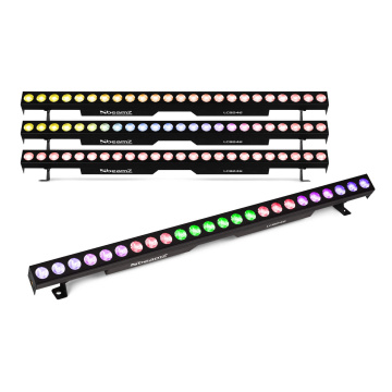 BeamZ set 4 LCB246 LED barů s 24x 6W LED - RGBAW-UV blacklight bar - 8 ovladatelných sekcí
