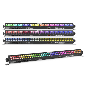 BeamZ sada 4 LCB803 LED ramp s 80x 3W RGB LED v 8 sekcích