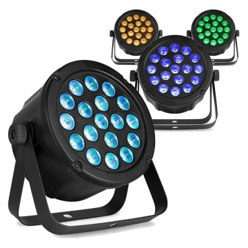 BeamZ sada 4 SlimPar45 LED Par s 18x 3W 3-in-1 RGB LED a DMX