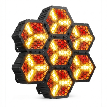 BeamZ Sada 7x RB90-5 Retro Blinders - 3x 30W RGB/WW LED - 5 pinů DMX